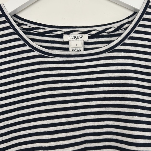 J. Crew Factory Striped Tie-Front Tank Top, Small - Picture 2 of 8